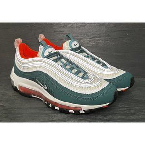 Nike Air Max 97 Rainforest/White/Team Orange/Black 921522-300 Size 4y Womens 5.5